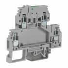 CABUR - Morsetto sezionatore a vite 4mm2, 2 piani, grigio.