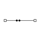 CABUR - Morsetto passante push-in 1.5mm2, 1-piano, blu.