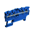 CABUR - EFC.1/2+2/BL Morsetto passante push-in 1.5mm2, 1-piano, colore blu.