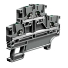 CABUR - Morsetto passante 2 piani, colore grigio, per cavi 2.5mm2.