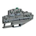 CABUR - Morsetto sezionatore push-in 2.5mm2, 2 piani, sezionabile e passante, colore grigio, serie EFDS.