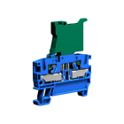 CABUR - Morsetto porta fusibile push-in 4mm2, 1-piano, blu.