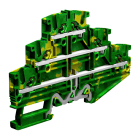 CABUR - Morsetto di terra push-in 2.5mm2 a 3 piani. EFTE200