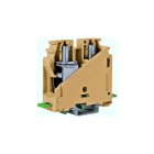 CABUR - Morsetto passante 70mm2, colore beige.