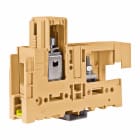 CABUR - Morsetto di potenza, collegamento barra/cavo 95mm2, da guida, colore beige, GPM.95/BC passante.