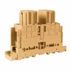 CABUR - Morsetto di potenza per collegamento cavo/cavo 95mm2, passante da pannello, colore beige.