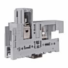 CABUR - Morsetto di potenza, collegamento barra/cavo 240mm2, da guida, colore grigio.