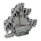 CABUR - Morsetto a molla 1.5mm2, 2 piani, interconnessi, per connettore estraibile, colore grigio.