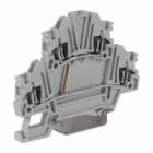 CABUR - Morsetto a molla 1.5mm2, 2 piani interconnessi, colore grigio.