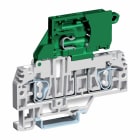 CABUR - Morsetto a molla 4mm2, portafusibile 5x20mm, grigio con CIL-115-230, 115-230V.