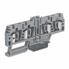 CABUR - Morsetto passante a molla 2+2 4mm2, 1 piano, blu.