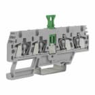 CABUR - Morsetto a molla sezionatore 2+2 2.5mm2, 1-piano, colore grigio.