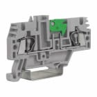 CABUR - Morsetto sezionabile a molla 2.5mm2 per circuiti di misura, colore grigio.