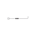 CABUR - Morsetto passante blu 2.5mm2 per connettore HVPC.2/CHP.2.