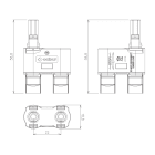 CABUR - Connettore Cabur Solar Y femmina/maschio-maschio L4 1500V.