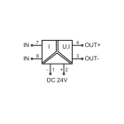 CABUR - Convertitore di corrente 0-10A in uscita 0-10V, 0-20mA, 4-20mA.