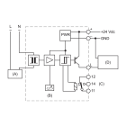 CABUR - Monitoraggio soglie per segnali di corrente/uscita contatti SPDT. XCCIS2