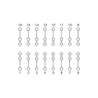 CABUR - CCM16SV MODULO PORTA 16 COMPONENTI