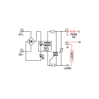 CABUR - Rele optoisolato 24Vdc/230Vac 5A a molla non estraibile.