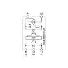 CABUR - Modulo optoisolato 24VDC/5-50VDC 2,5A con 1 rele 24VDC/24VDC 2A a vite, estraibile.