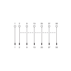 CABUR - CPD37M MODULO SUB-D 37 P. MASCH. SLIM