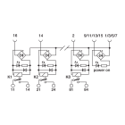 CABUR - CR8-3 MODULO 8 RELE FIX 24V 1NA 8A