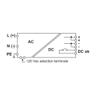 CABUR - Alimentatore monofase 120-230Vac / uscita 24Vdc 10A.