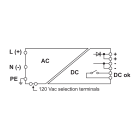 CABUR - Alimentatore monofase ingresso 120-230Vac / uscita 48Vdc 5A +ORING. XCSF240DP