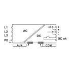 CABUR - Alimentatore trifase ingresso 400-500Vac / uscita 100-170Vdc 14A.