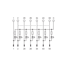 CABUR - IF26PML MODULO FLAT 26 POLI CON LED