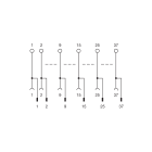 CABUR - Modulo Sub-D 15 Poli Femmina Maschio Interfaccia D-Sub 15 Poli