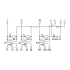 CABUR - R161E24 MODULO 16 RELE 24VDC SC 12A
