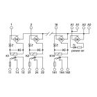 CABUR - Modulo 16 rele elettromeccanico 24VAC/DC SPDT 16A a vite con fusibile. XR161U24F