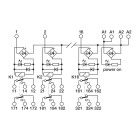 CABUR - 16 modulo rele elettromeccanico 24VAC/DC DPDT 10A a vite, estraibile 8A. XR162EAD