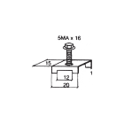 CABUR - Morsetto barra equipotenziale ACI121118 BL. CU 6X6 - VITE Z121123.
