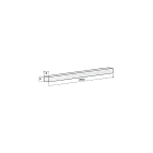 CABUR - Barra rame etp 6x6mm lunghezza 2000mm adatta montaggio morsetti terra equipotenziale.