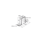 CABUR - Staffa piana 20x80xH50mm per fissaggio profilati ACI121217 Cavalotti Piani St.H50.