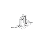 CABUR - Aci121317 staffa inclinata 20x80xh68mm per fissaggio profilati.