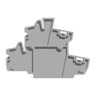 CABUR - Flangia di fissaggio per connettore estraibile HCD.1/PTF/GR per morsetto. HC203GR