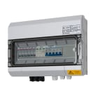 CABUR - Quadro stringa DC con bobina sgancio e magnetotermico, 3 stringhe/1 uscita, 1000V.