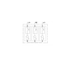 CABUR - Limitatore di sovratensione 1500Vdc, tipo II, tripolare. ISPD1500DC3P