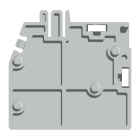 CABUR - Flangia per connettori, colore grigio, adatta per serie VPC, fissaggio VPC/PTF/GR.