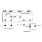 CABUR - CWS-024DC/024DC/04 RELE OPTO 24VDC 4A