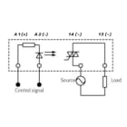 CABUR - Rele optoisolato 12-24Vdc/230Vac 2A a molla, estraibile.
