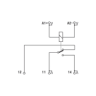 CABUR - Modulo rele elettromeccanico 24VAC/DC SPDT 6A a molla, estraibile.