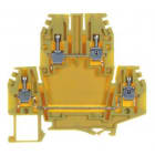 CABUR - Morsetto a vite 2.5mm2, 2-piani, grigio, con LED tester.