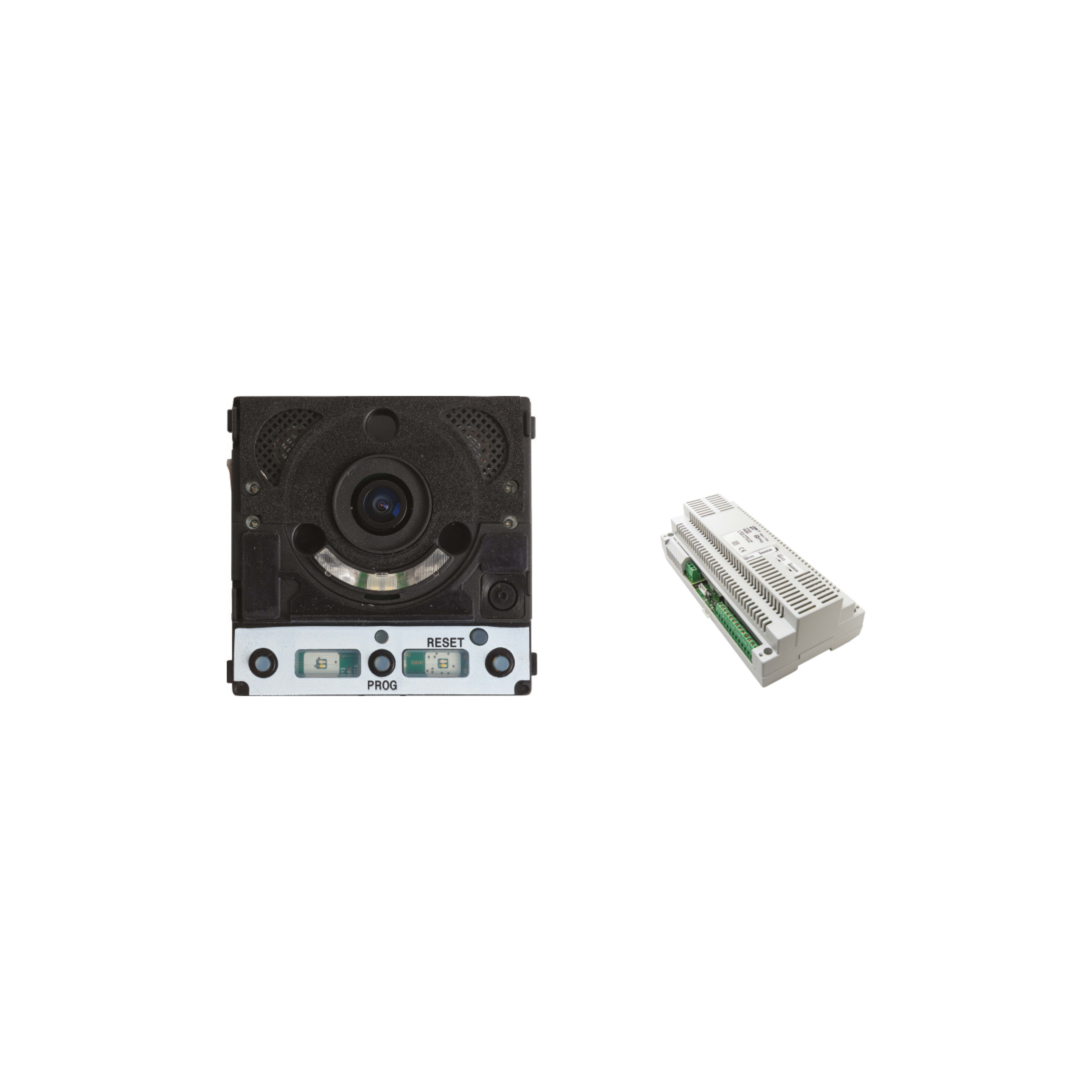 BPT - Kit base impianto multi-ingresso espandibile fino a 98 derivati interni composto da MTMV/01 senza estetica e alimentatore VA/01 VIDEO 230V BASE IMP.