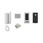 BPT - Kit citofonico bifamiliare AGT A200 con Targha, 2 citofoni a parete, 2 pulsanti di chiamata, alimentatore A/200R. AGT2K200A03.