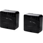 CAME - Coppia di fotocellule da esterno a 12-24 V AC-DC complete di contenitore, portata 20 m. 001DELTA-E