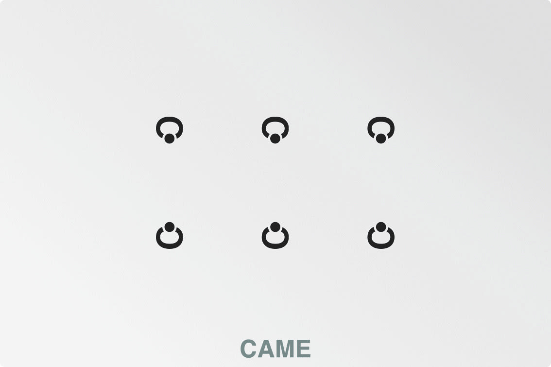 BPT - OH/6ITC WH MOD.6 ING.SU PLACCA BIANCA